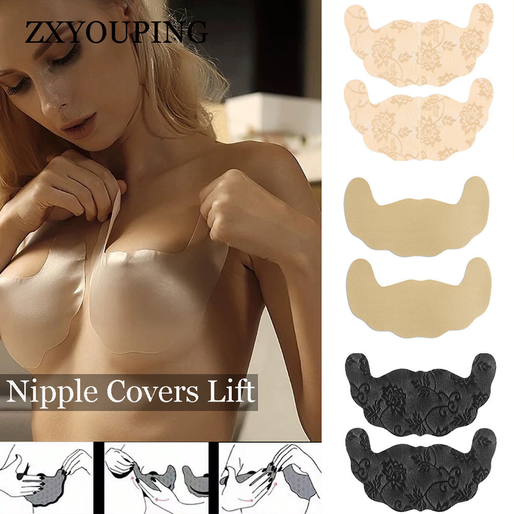 Silicone Bra Adhesive - 5-parowa koronkowa osłona na sutek samoprzylepna