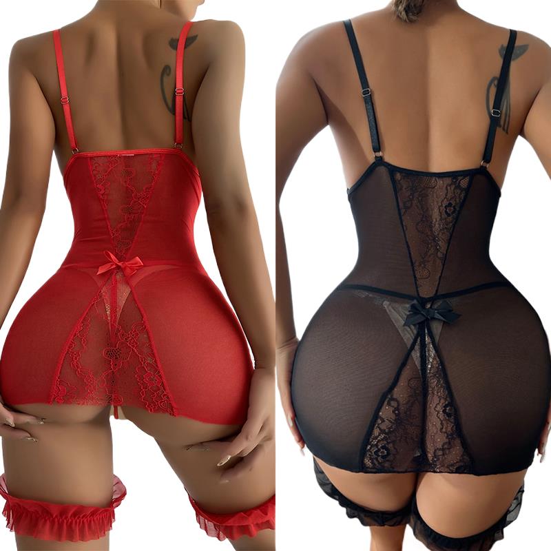 Przezroczysty pasek z dekoltem – Babydoll Chemise Night recenzja i cena