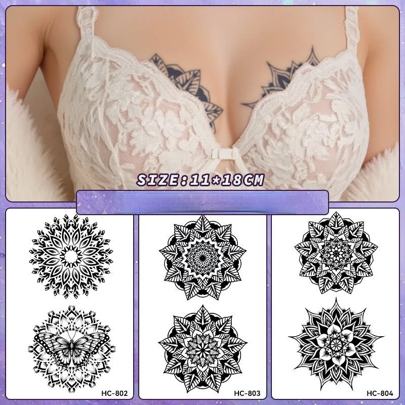 Tymczasowe tatuaże z ziół na b – Nipple Cover Pasties recenzja i cena